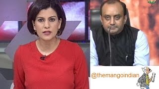 BJP&#39;s Sudhanshu trivedi brilliantly shuts NDTV anchor Nidhi Razdan!