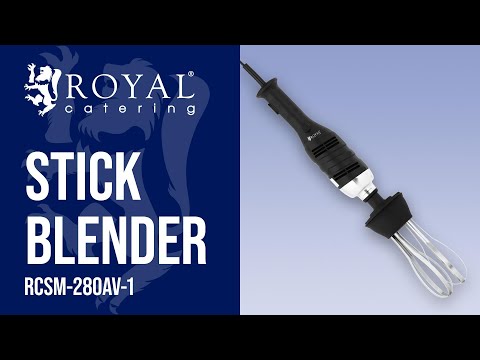 video - Blender Vertical - 280 W - Royal Catering - 185 mm - 6.000-16.000 rpm - cu bătutor