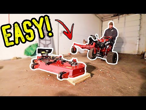 REMOVE the MOWER DECK from Toro Grandstand Multiforce with EASE! (step by step)