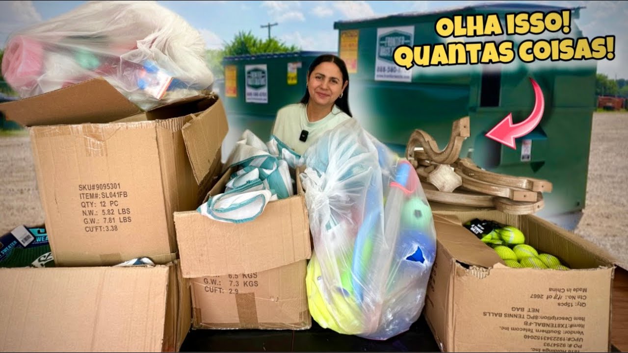 Olha isso! Quantas coisas encontradas no lixo dos Estados Unidos!🇺🇸