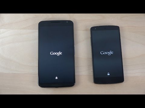 Nexus 6 Android 5.1 vs. Nexus 5 Android 5.1 - Which Is Faster? (4K)