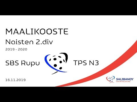 Maalikooste N2div SBS Rupu - TPS N3 16.11.2019