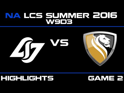CLG vs APX Game 2 highlights W9D3 NA LCS summer 2016 Counter Logic Gaming vs Apex   APX vs CLG   LCS