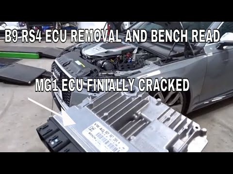 ** AUDI BOSCH MG1 ECU CRACKED FIRST BENCH READ ** AUDI B9 RS4 ECU READ WITH AUTOTUNER