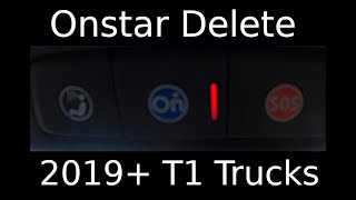 How to disable Onstar on 2019+ GM trucks