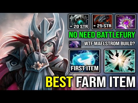 No Need Battle Fury to Fast Farm - 1st ITEM Maelstrom PA Brutal Attack Speed EZ 29Kills Dota 2