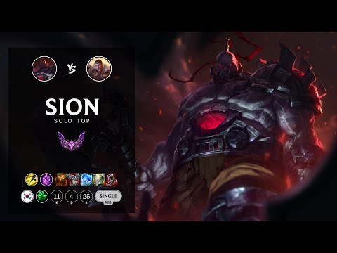 Sion Top vs Jayce - KR Master Patch 12.9