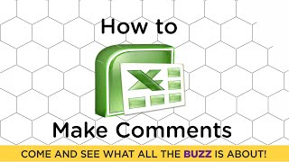 How to make comments in Excel