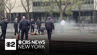 NYPD reexamining security outside Trump trial after man sets himself on fire