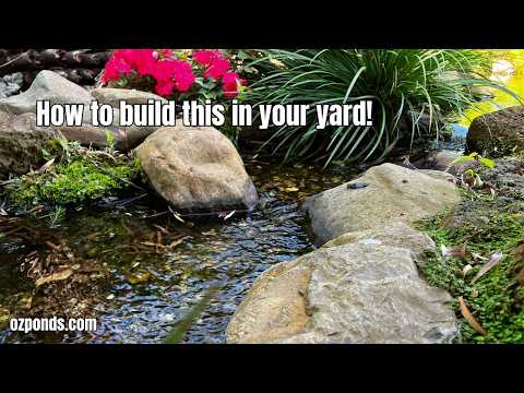 Tips to build a stream, creek or waterfall in your backyard