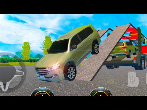 Car Transport Truck Simulator 2021 - Land Cruiser SUV Delivery - Android Gameplay