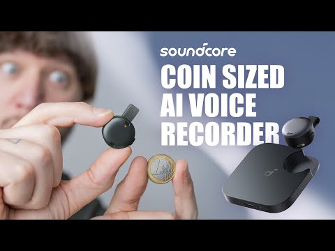 soundcore Work - The World's First Coin-Sized AI Voice Recorder! Improve your work productivity now!