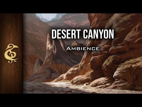 Desert Canyon | Windy, Animals, Rocks, Noisy, Ambience | 1 Hour #dnd