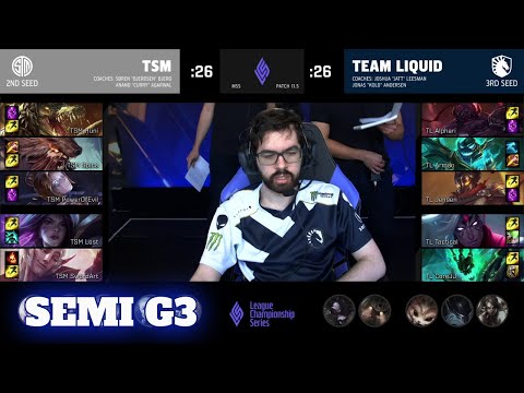 TL vs TSM - Game 3 | Semi Finals LCS 2021 Mid-Season Showdown | TSM vs Team Liquid G3 full game