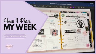 How I Plan My Week In My Digital Planner