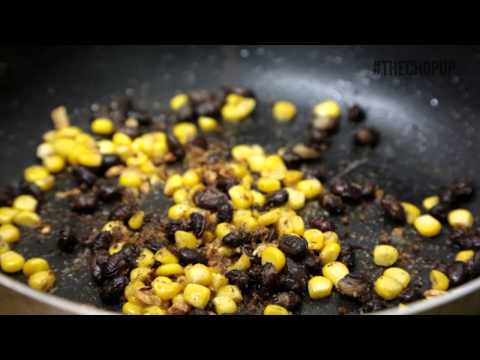 The Chop Up: How to make (Black Bean) Njahi & Guacamole wrap in under one minute