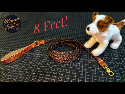 How to make a Braided Leather Dog Leash! (EASY!)