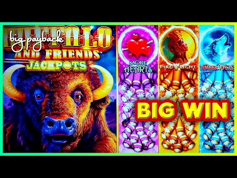 Buffalo and Friends Jackpots Slot - BIG WIN BONUS!
