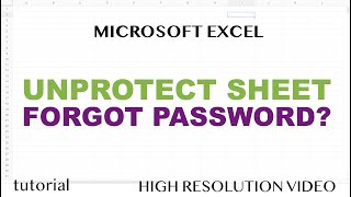 How to Unprotect Excel Sheet If You Forgot the Password - Super Easy