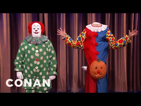 Butterscotch The Clown’s Halloween Plans | CONAN on TBS