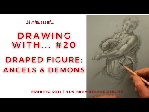 Ten Minutes of... Drawing With #20 The Draped Figure, Angels And Demons