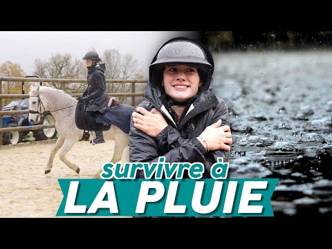 , title : 'C'EST LE DÉLUGE AUX ÉCURIES ⛈ (mes astuces pour monter à cheval par tous les temps) #equestrian'