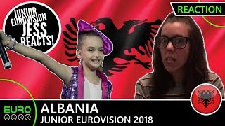 ALBANIA: Efi Gjika - 'Barby' (REACTION) | Junior Eurovision 2018