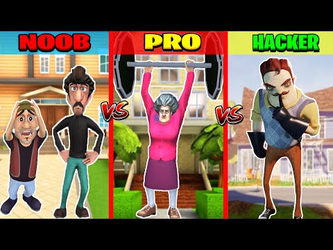 EN İYİ KÖTÜ ADAM KİM? 😲 Hello Neighbor vs Scary Teacher vs Scary Robber Challenge