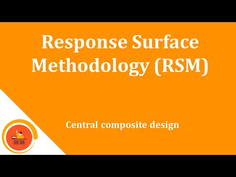 Response Surface Methodology - RSM - tutorial