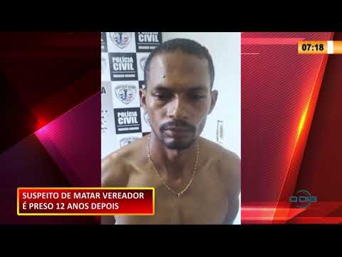 Suspeito de matar vereador é preso doze anos depois 09 11 2020