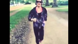 Lindsay Lohan Running in the park with @craeberlin wearing such comfy @puma