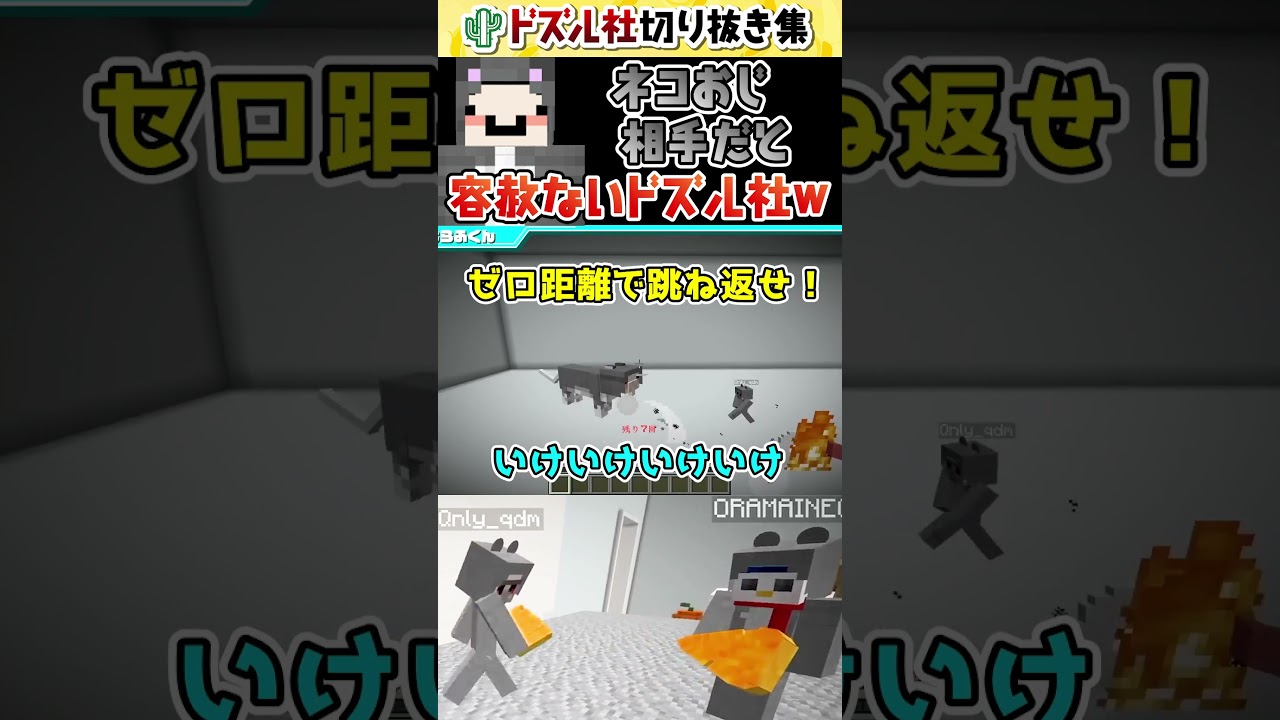 ネコおじに容赦なさすぎて草ｗ【ドズル社切り抜き】 #shorts