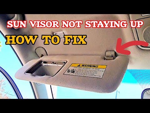How To Keep Sun Visor From Falling Down DIY FIX