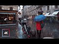 Rainy Walk In Florence Italy Walking In Florence Binaural Rain Sounds