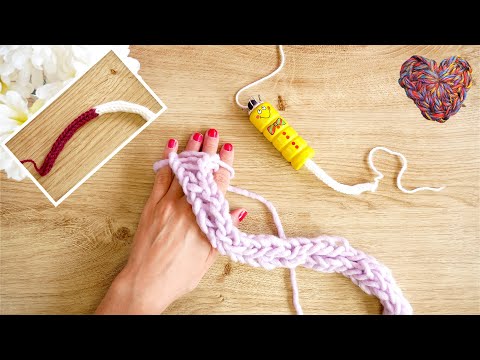 Knitting loom & finger knitting: Conjure up decorative cords! Suitable for beginners & children