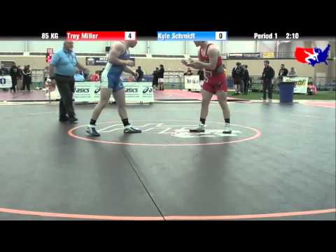 Trey Miller vs. Kyle Schmidt at 2013 ASICS FILA Cadet Nationals - GR