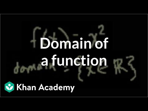 Domain of a Function