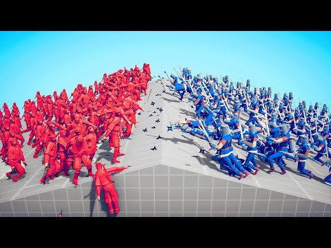 100x DYNASTY NINJA ARMY 🥷 vs 🔥100x MELEE ARMY / Totally Accurate Battle Simulator ( TABS )