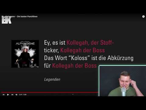 David reagiert auf " BossXplosive Kollegah Alphagene – Die besten Punchlines