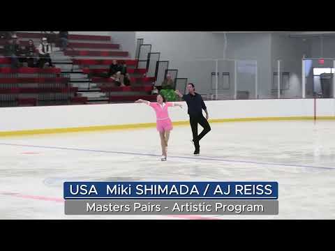 Miki SHIMADA/AJ REISS (USA) Masters Pairs Artistic 1st pl 2025 ISU Adult International Competition