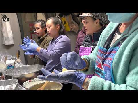 Thailand ladies making sesame balls