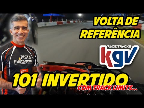 Traçado 101 invertido - Kartódromo da Granja Viana - volta de referência - piloto Cristian Peticov