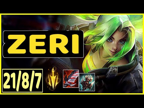 DWG KIA (Zeri) - 21/8/7 KDA GAMEPLAY