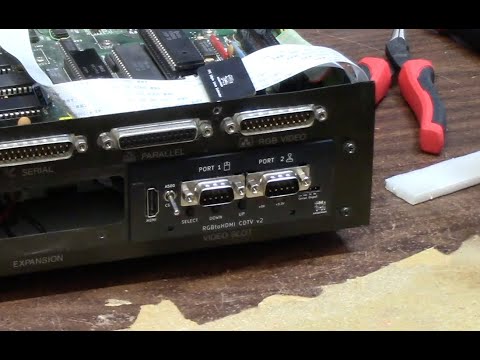 Commodore CDTV RGB2HDMI and DB9 mouse