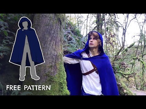 Skillshare Class: Learn to Sew a Hooded Cloak for Beginners: FREE Sewing Pattern