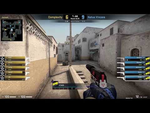 CS:GO POV Demo Na'Vi S1mple (23/11) vs Complexity (de_dust2)