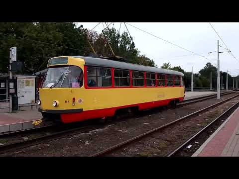 Tatra in Brüx Linie 2 zum Bahnhof, Most, Sommer 2022
