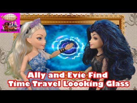 Ally and Evie Find Time Travel Looking Glass -Part 2-  Descendants in Wonderland Disney