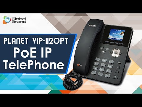 PLANET VIP-1120PT: High Definition Color PoE IP TelePhone | SIP | VoIP | Global Brand