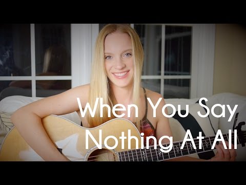 Alison Krauss - When You Say Nothing At All - Acoustic Guitar Cover